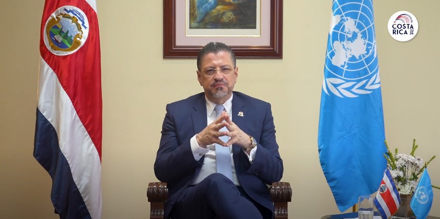 Presidente Chaves participa en foro de la ONU y asegura que Costa Rica es ejemplo de desarrollo revitalizado