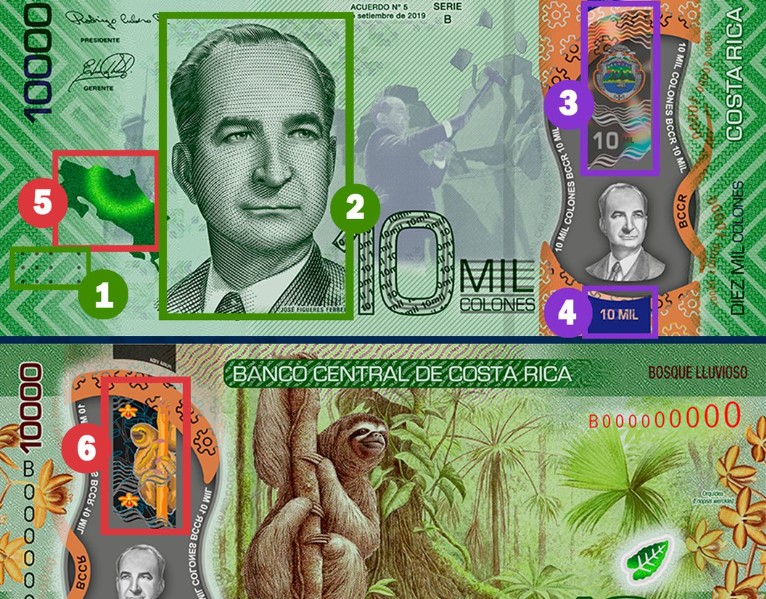 ¡Mucho cuidado! Banco Central recibió alerta por billetes de ¢10 mil falsificados