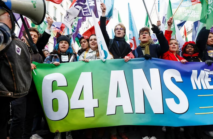 El gobierno francés dijo que el aumento de la edad mínima de jubilación es innegociable