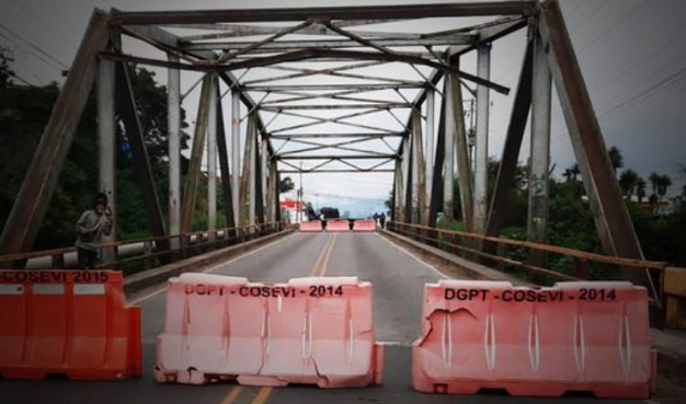 Puente de Cartago sobre río Reventado tendrá cierres nocturnos por las próximas dos semanas