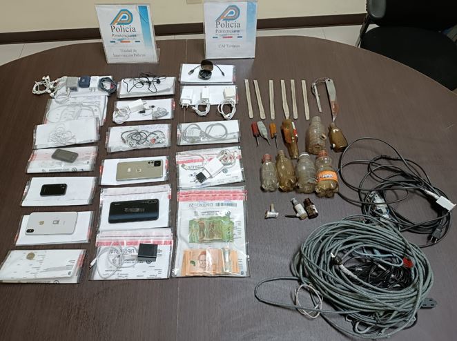 Policía penitenciaria decomisa 43 celulares y 678 gramos de drogas tras intervención en las 21 cárceles del país