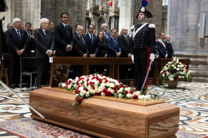 Italia despidió a Silvio Berlusconi con un funeral de Estado en la catedral de Milán