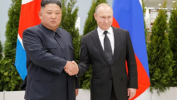Kim Jong-un ofreció “pleno apoyo y solidaridad” a Vladimir Putin