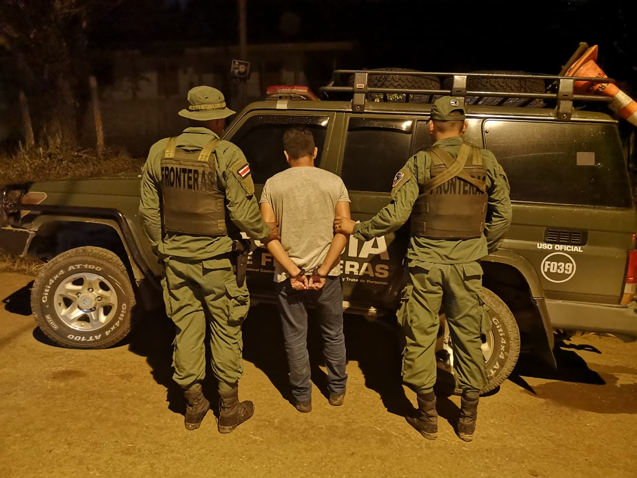 Seguridad registra 15 detenidos este año por tráfico ilegal de personas en frontera con Nicaragua