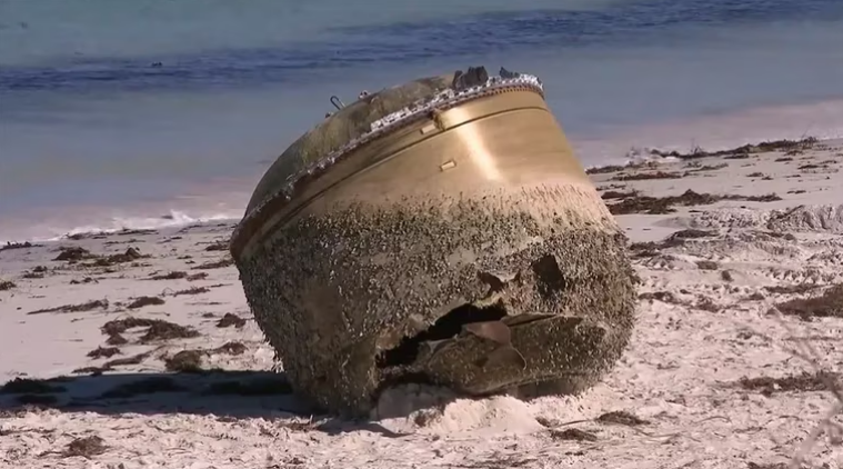 Hallaron basura espacial en una playa de Australia, pero aún se desconoce su origen