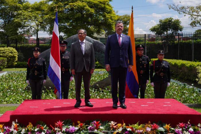 Costa Rica y Colombia llegan a ‘encuentro’ en temas de migración tras reunión entre presidentes