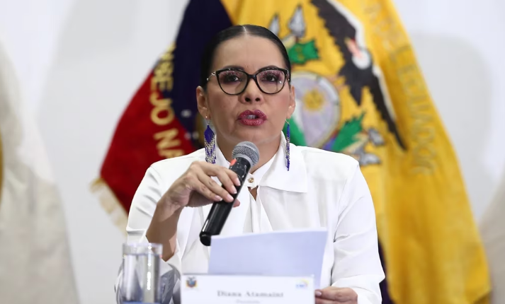 Presidenta del Consejo Electoral de Ecuador pide ir a votar para condenar la violencia