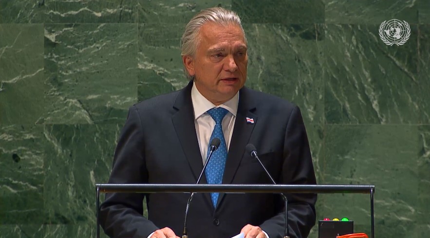 Costa Rica pidió cese al fuego en Ucrania y apoyo financiero para atender migración en mensaje ante la ONU