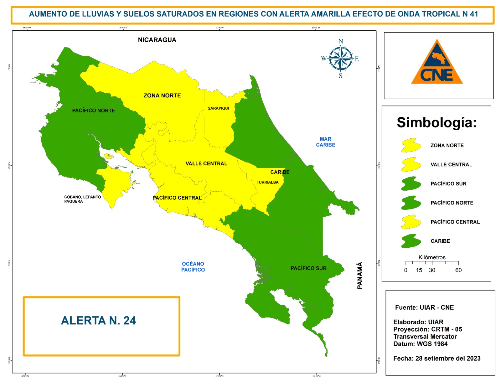 Ruta 32 se mantendrá cerrada de forma indefinida: CNE amplió alerta amarilla para la Zona Norte, Sarapiquí y Turrialba
