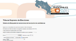 Ciudadanos podrán conocer candidaturas municipales aprobadas o denegadas en su cantón mediante sitio web