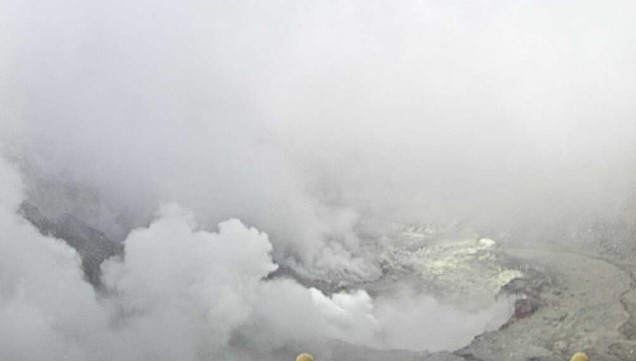 OVSICORI reporta disminución en laguna del Volcán Poás: se dividió en dos “charcos”