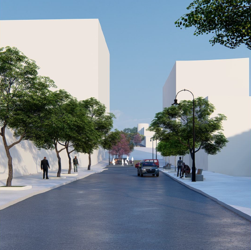 Inician obras de ampliación del bulevar en Avenida Central de San José