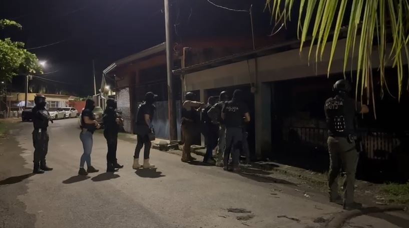 OIJ detiene a sospechosos de integrar banda criminal y de homicidio en Limón
